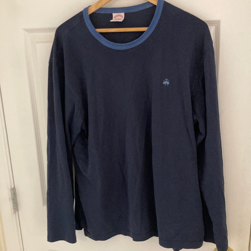Brooks Brothers.  Blue long sleeve tee shirt.